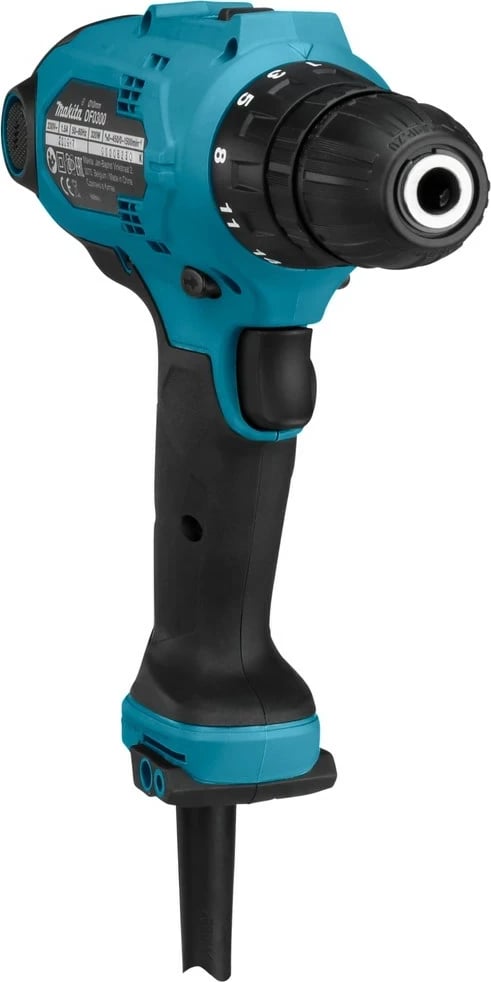 Vidafiks Makita DF0300, 1500 RPM, pa çelës, 1.2 kg, zi/blu