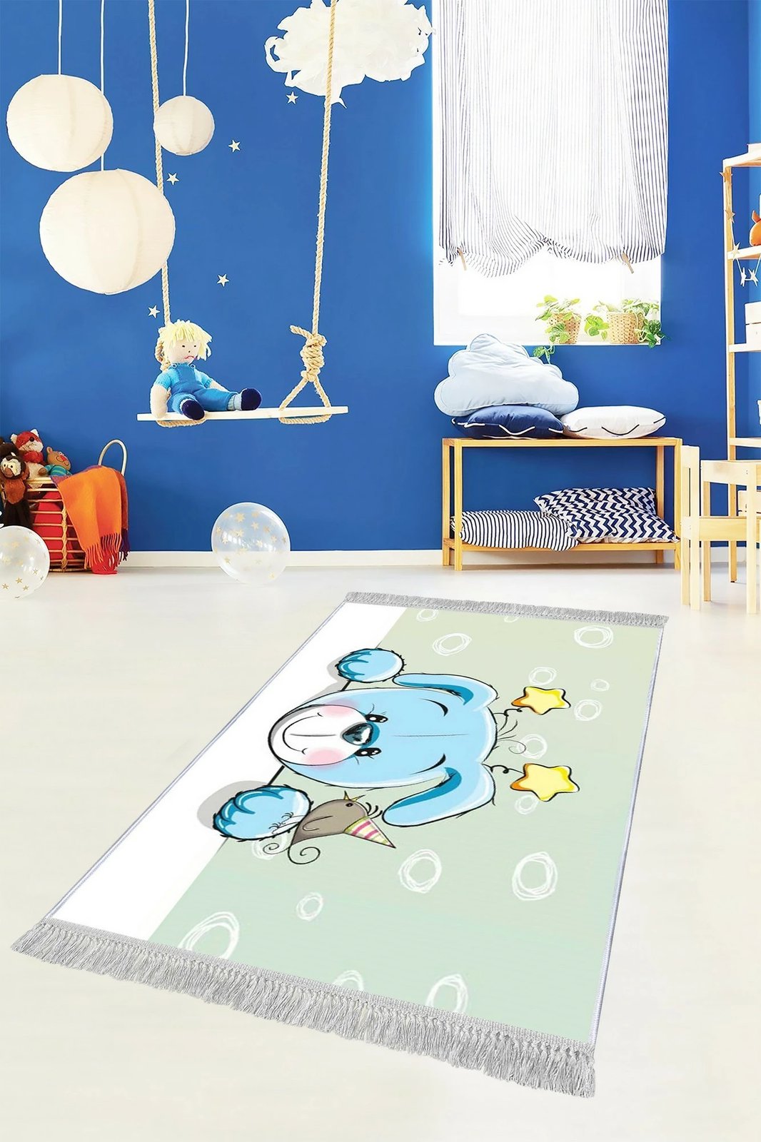 Qilim multikolor për fëmijë, Conceptum Hypnose, ELS531, 80x120cm