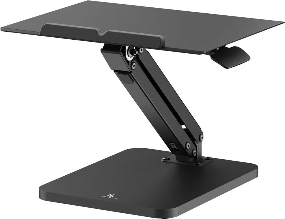 Mbajtës tavoline Maclean MC-493 për monitor ose laptop, rregullim lartësie, gas spring, i zi