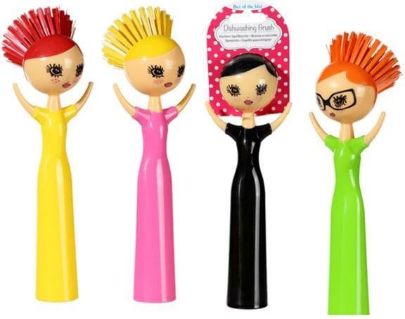 Furçë enësh OUT OF THE BLUE "Funky Lady" 23cm, dizajn i rastësishëm