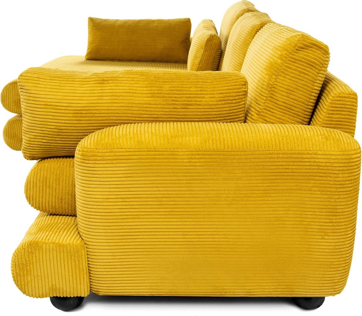 Kënd-sofë Atelier del Sofa, River Corner majtas, ngjyrë ulliri