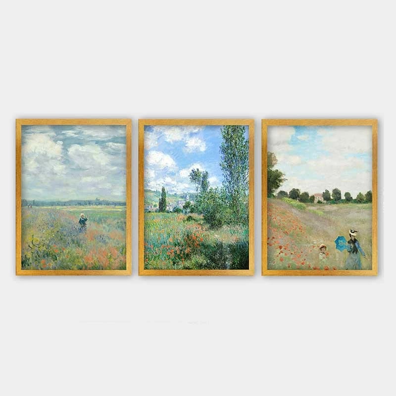 Pikturë dekorative me kornizë (3 copë), Wallity, 3AC_UN2677423_3545