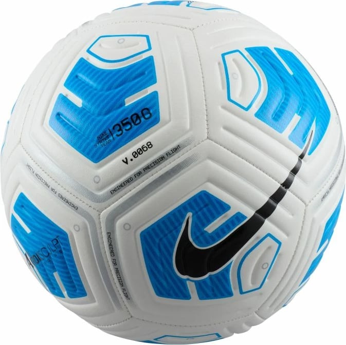Top futbolli Nike, bardhë dhe kaltër