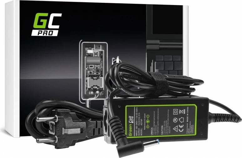 Furnizues energjie Green Cell PRO AD74P për HP 250 G2, 19.5V 2.31A 45W, i zi