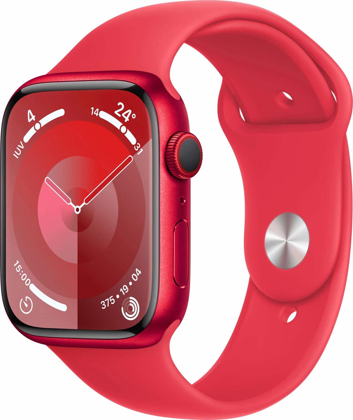 Smartwatch Apple Watch S9 Aluminium Cellular 45mm, LTE, rrip i kuq M/L