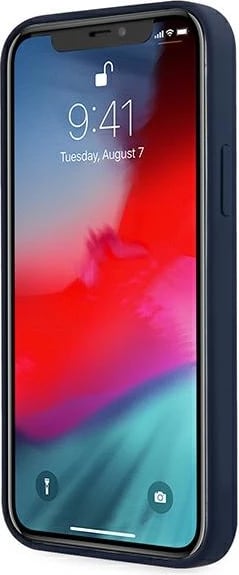 Mbështjellës Guess GUHCP12LLSVSBL për iPhone 12 Pro Max 6.7", silikon, Blu Mbështjellës Guess GUHCP12LLSVSBL për iPhone 12 Pro Max 6.7", silikon, Blu