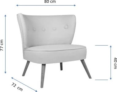 Karrige wing, ngjyrë vjollcë, Atelier del Sofa, Bienville