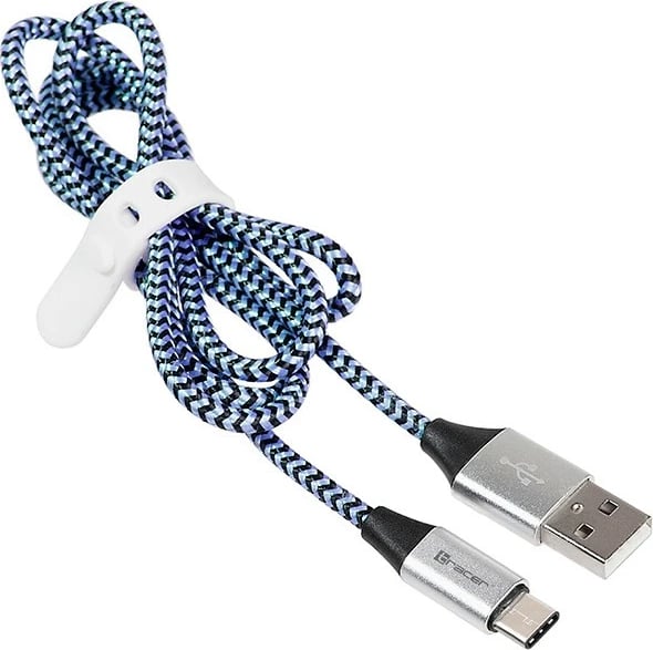Kabllo USB Tracer TRAKBK46266, USB Type-C në USB Type-A, 1m, zi-kaltër