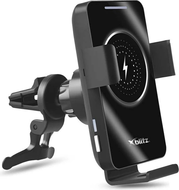 Mbajtës aktiv për celular Xblitz GX4, USB Type-C, i zi/argjendtë për veturë