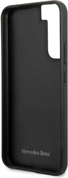 Mbështjellës Mercedes MEHCS22MARMBK për Samsung Galaxy S22+, lëkurë, i zi