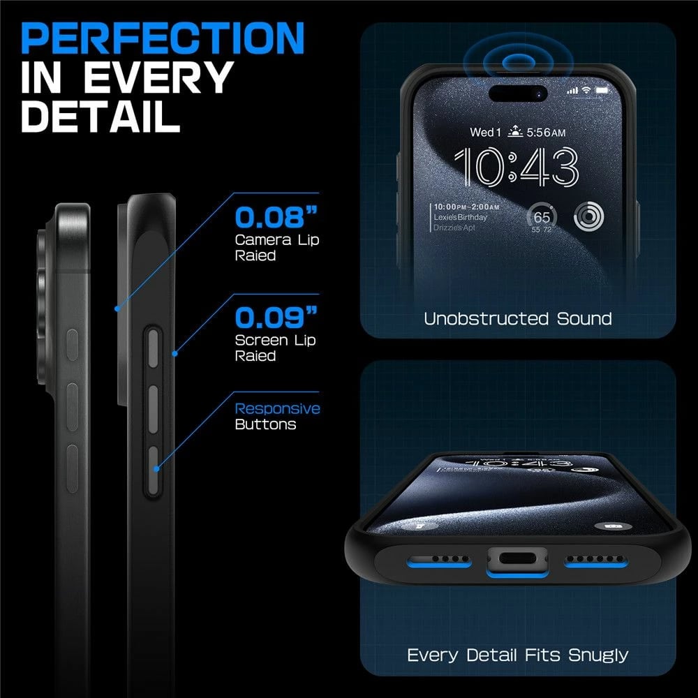 Mbështjellës Supcase UB Mag për iPhone 16 Pro Max, MagSafe, Zi