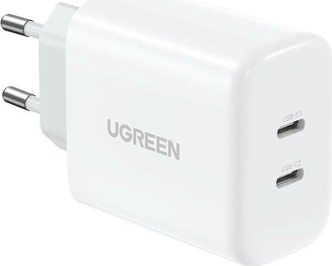 Karikues UGREEN CD243, 2x USB-C, 40W, i bardhë