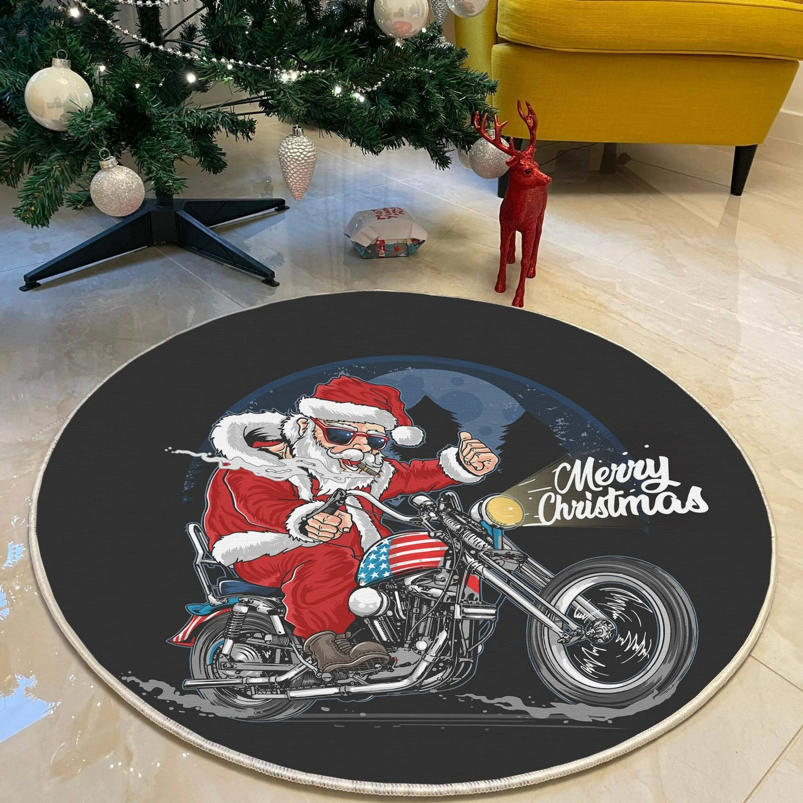 Qilim i rrumbullakët, shumëngjyrësh, Conceptum Hypnose, 150 cm, Woopamuk456