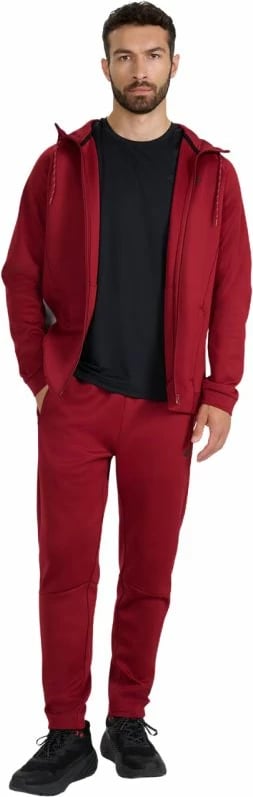 Pantallona sportive për meshkuj 4f, të kuqe të errëta