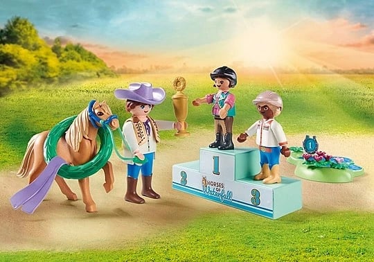 Set lodrash Playmobil Horses of Waterfall Pony Tournament 71495, 46 pjesë
