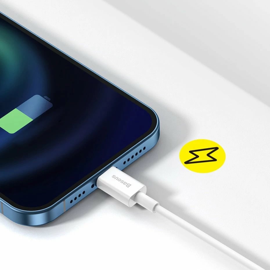 Kabllo Baseus Superior USB-Lightning CALYS-A01, 1m, 2.4A, e zezë