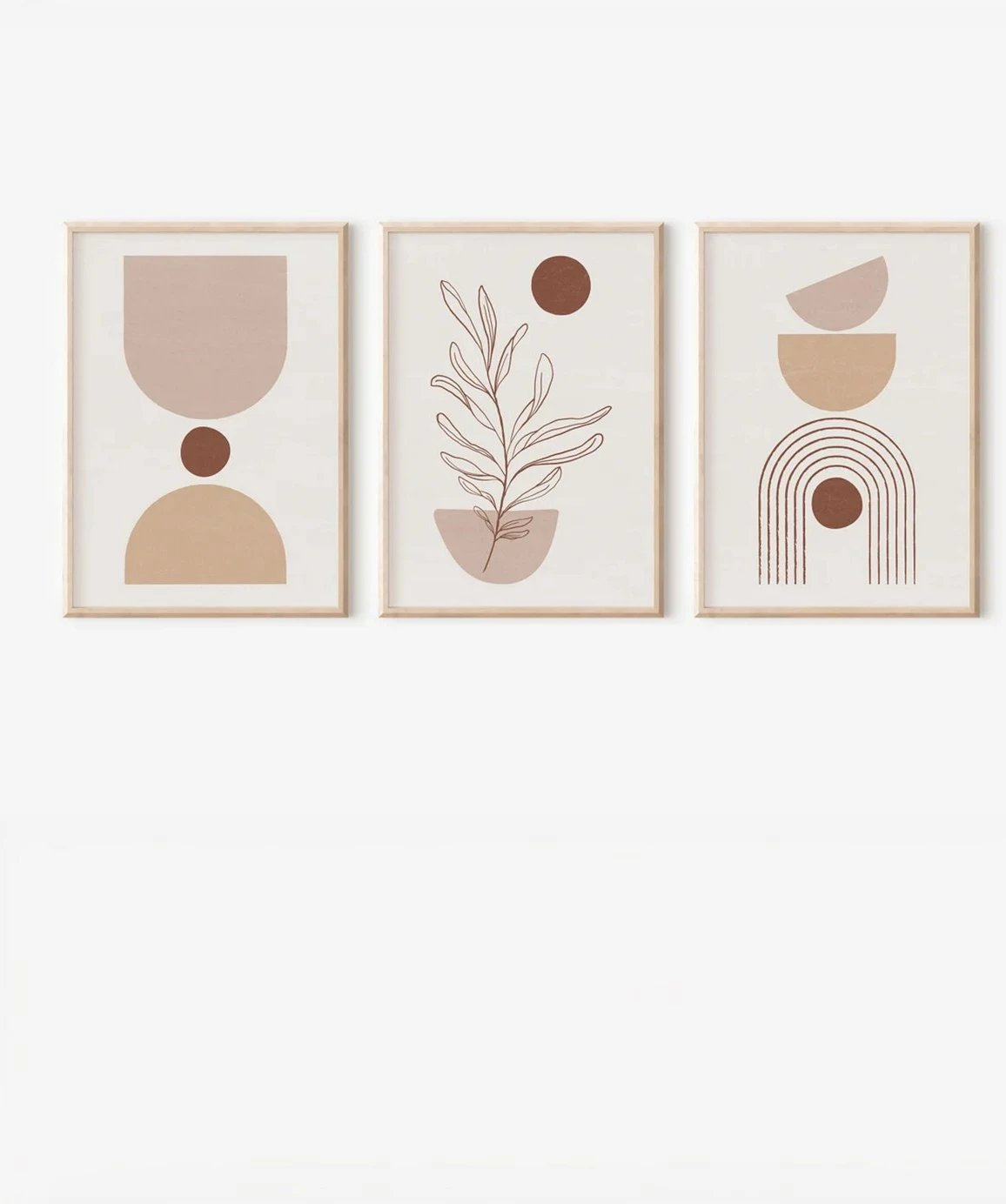 Pikturë dekorative me kornizë (3 copë), Wallity, 3Dartsohoset85