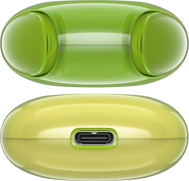 Kufje Acefast T9, wireless, Bluetooth 5.3, me ekran LED, IPX4, të gjelbra