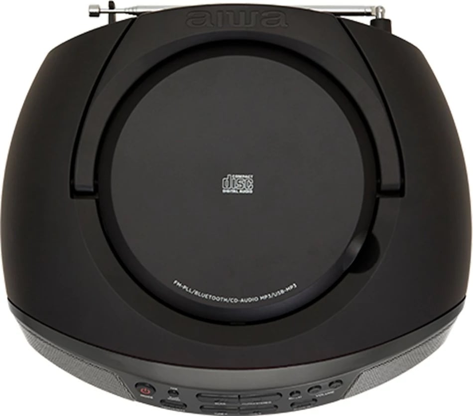 Boombox AIWA BBTU-400BK, CD/MP3, Bluetooth, USB, FM radio, E zezë/Gri