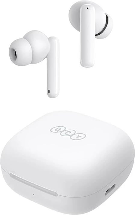 Kufje TWS QCY T13 ANC, pa tela, Bluetooth 5.3, ANC, të bardha