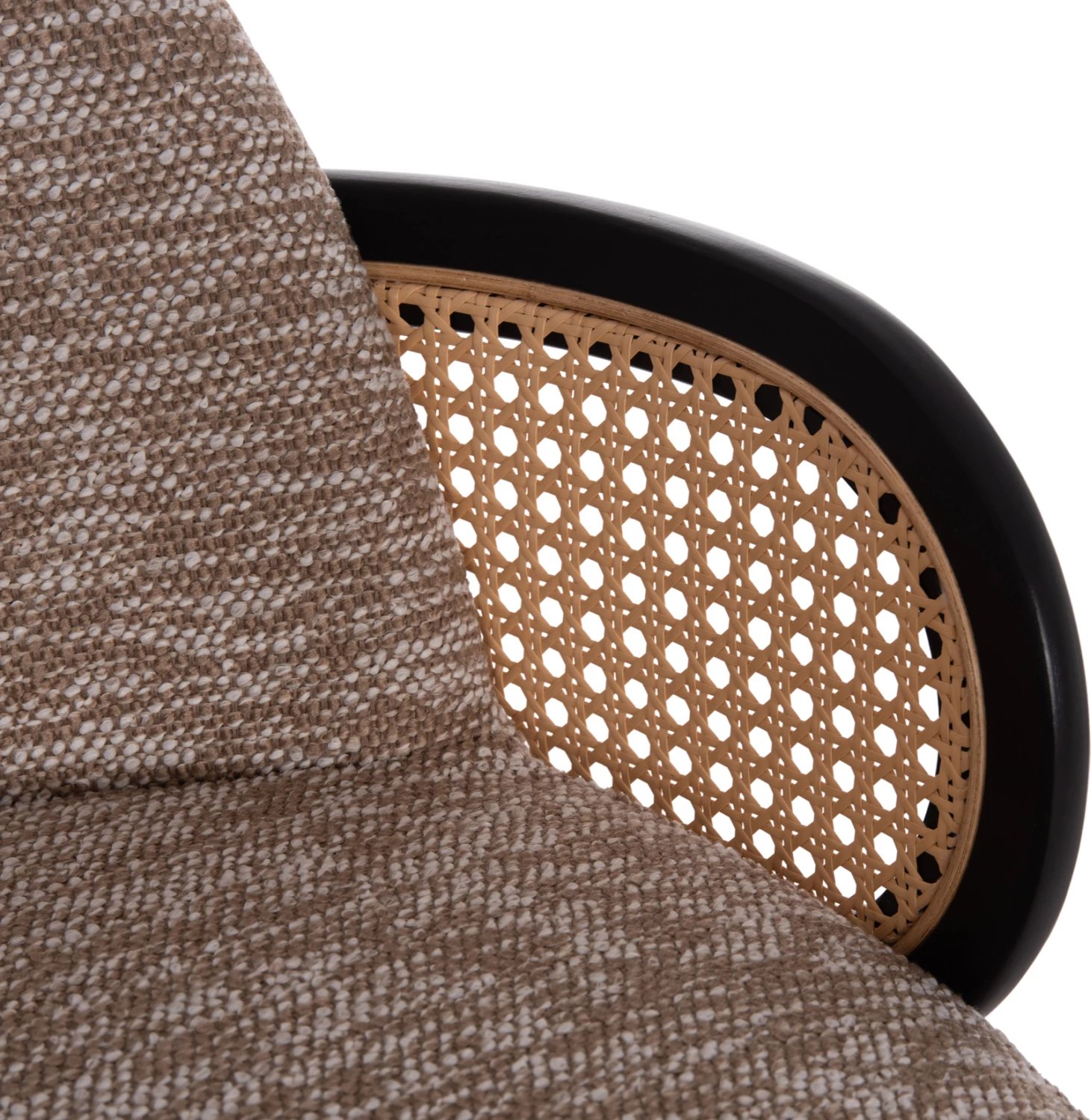 Karrige për bar rrotulluese BECKER, dru i zi, stof kafe, set 2 copë, FH18251.03, 50x52x100cm