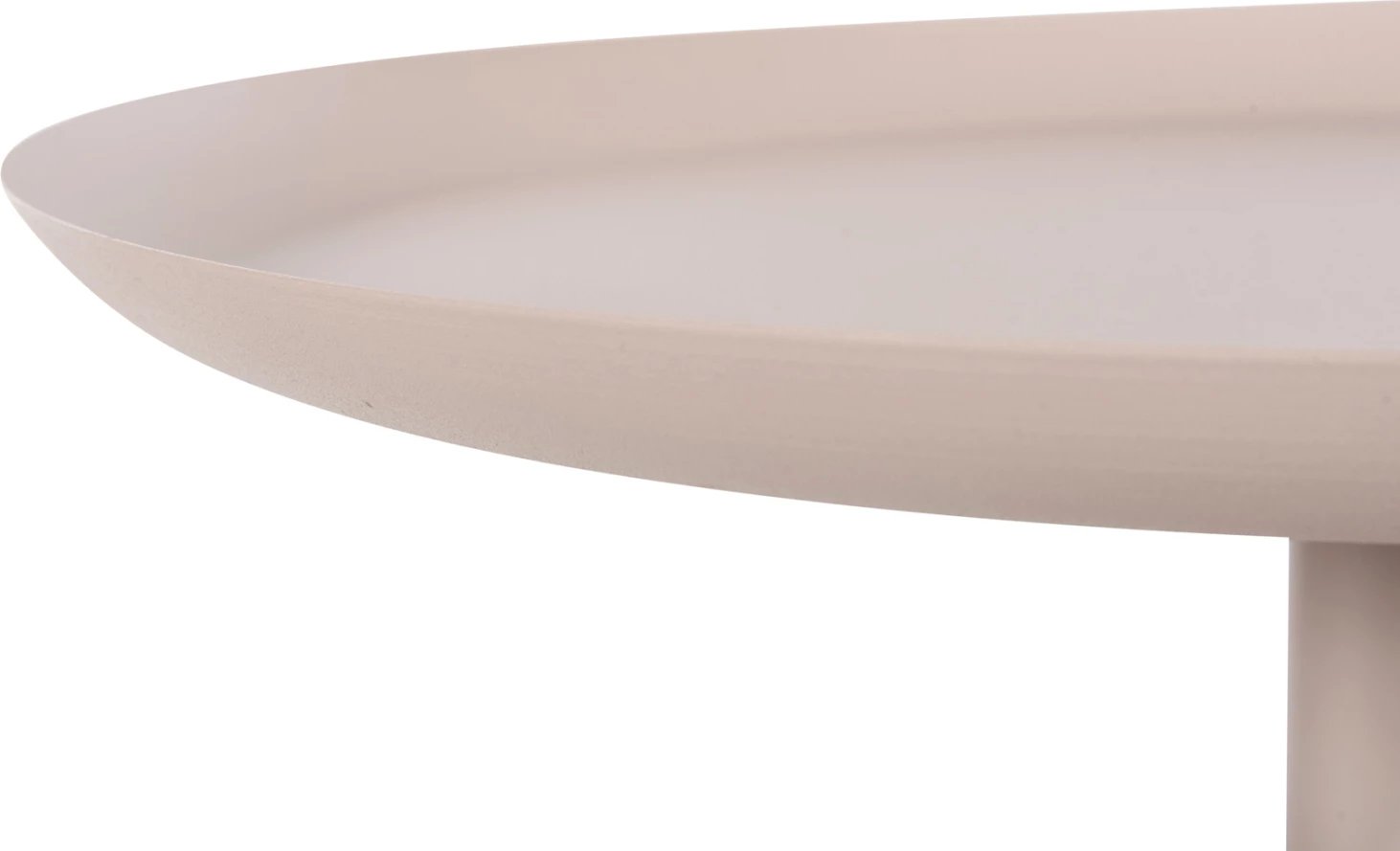 Tavolinë anësore DELBEL, metal ecru, FH4265.10, 45.5x58.5cm