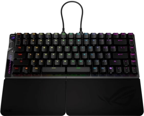 Tastierë gaming Asus ROG Falcata, 75%, RGB, wireless/wired, e zezë