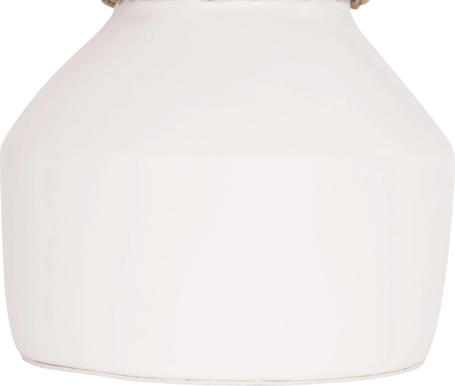 Vazo dekorative tavoline, terrakotë e bardhë, CAMMER FH4687.02XS, Φ16x15cm