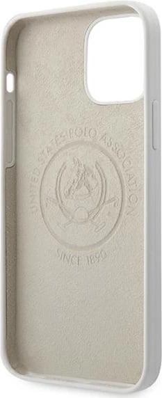 Mbështjellës U.S. Polo Assn. USHCP12LSLHRWH për iPhone 12 Pro Max 6.7", silikon, bardhë