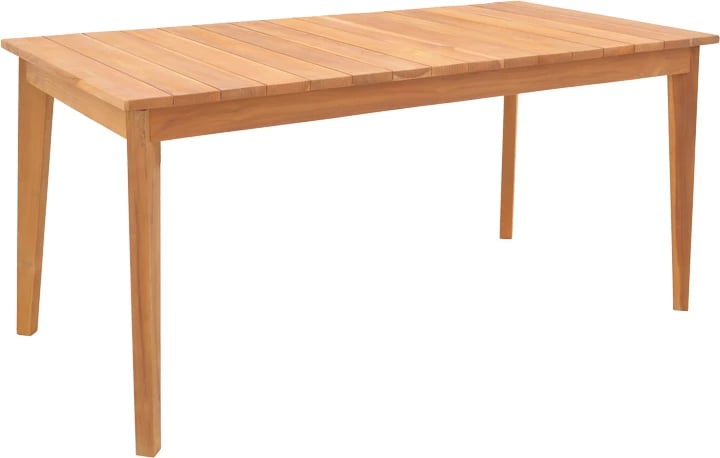 Tavolinë druri teak Ory, ngjyrë natyrale, 160x80x75cm