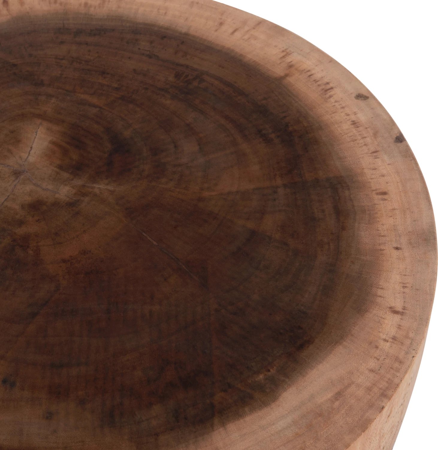 Tavolinë e rrumbullakët për kafe, dru suar natyral, POMPU FH9794.11, 60x35cm