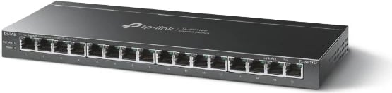 Switch Desktop Gigabit TP-Link me 16 Porta PoE+