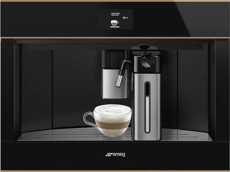 Pajisje montuese për kafe SMEG CMS4604NR Dolce Stil Novo, e zezë/bakër