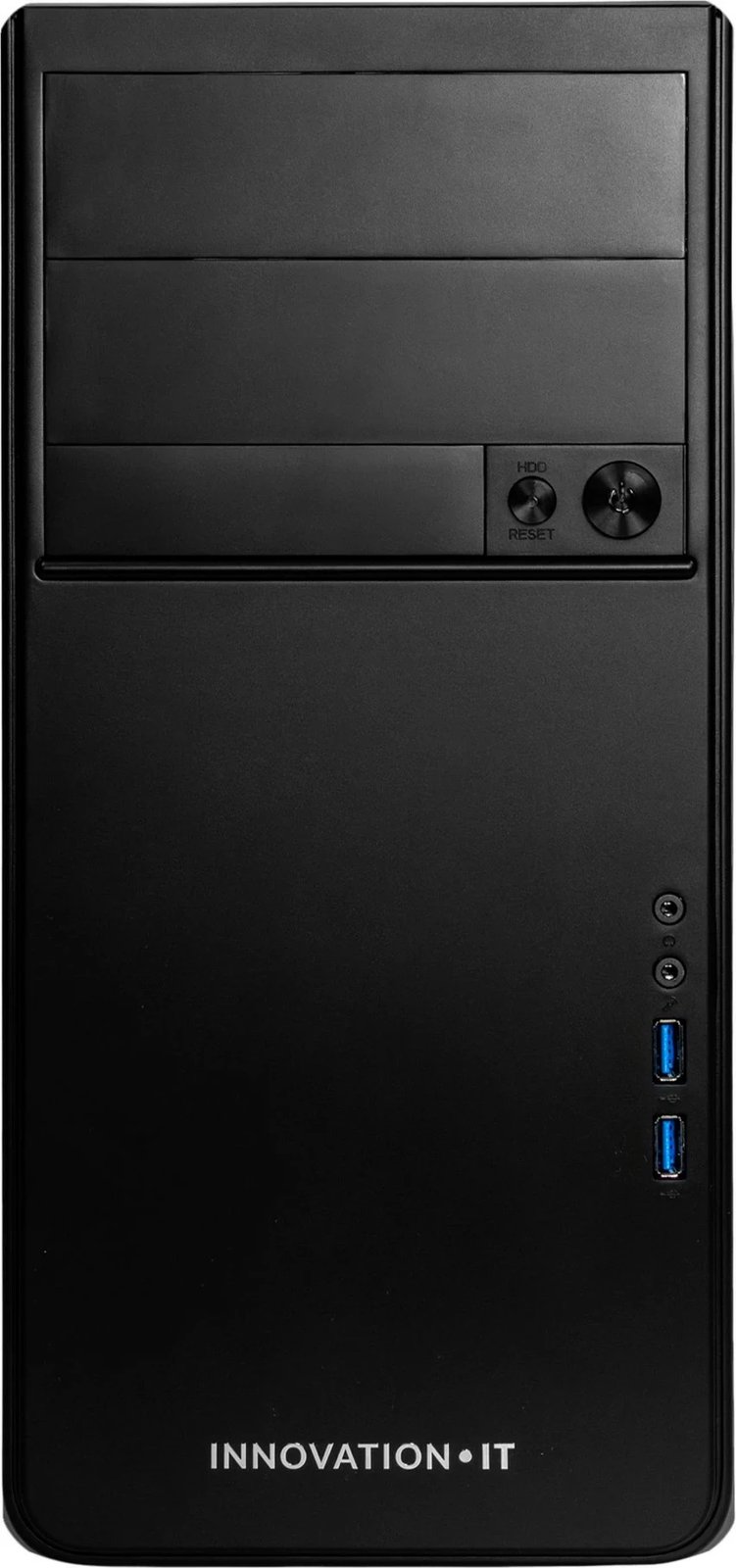 Kasë Innovation IT, Intel i3-14100, 16GB RAM, SSD 512GB, DVD-RW, e zezë