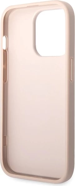 Mbështjellës Guess 4G Big Metal Logo për iPhone 15 Pro, Rozë