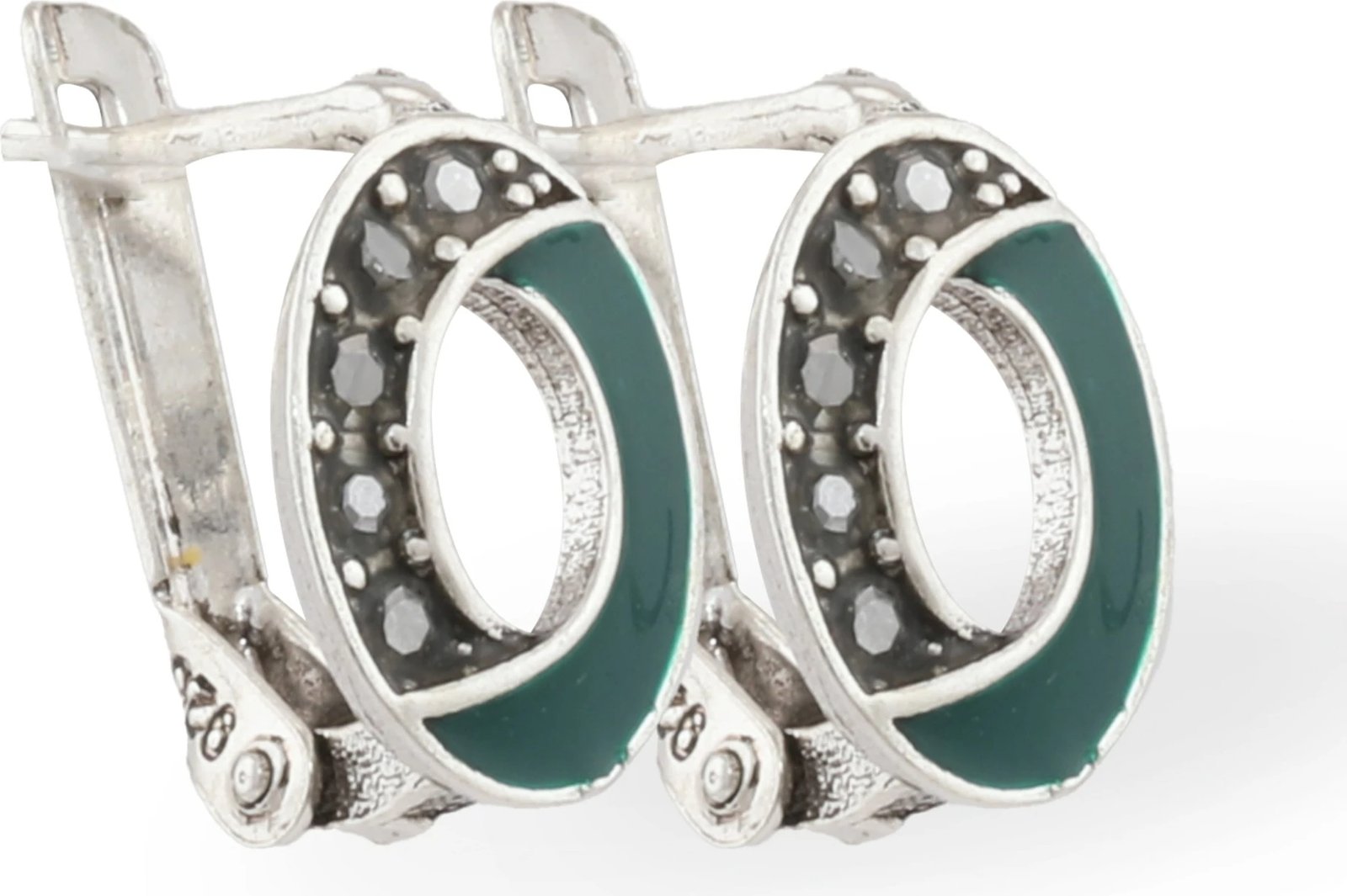 Vathë argjendi Jumeon, ngjyrë e gjelbër, 11177YESIL