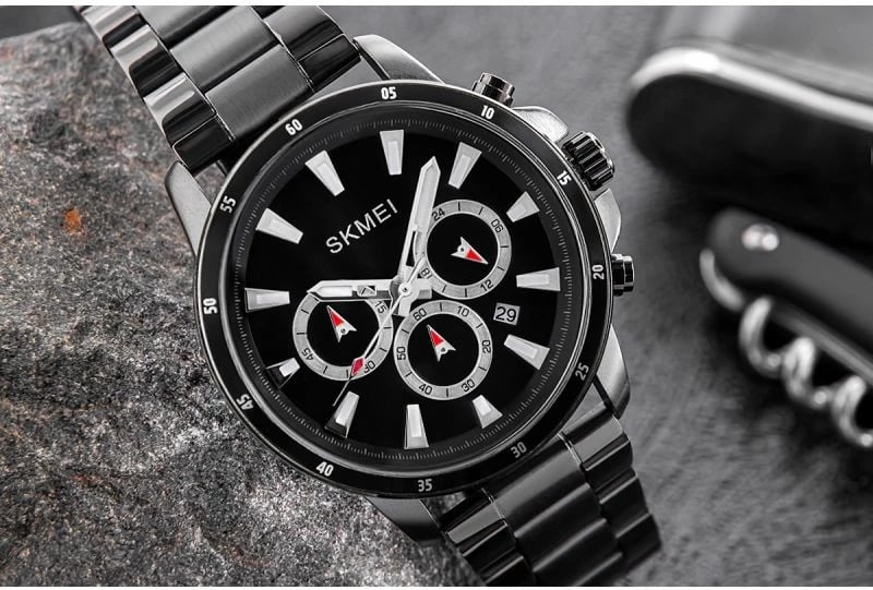 Orë dore për meshkuj Skmei, e zezë