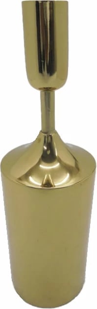 Mbajtëse qirinjsh ARIA, alumin, ngjyrë ari, 8x8x26 cm