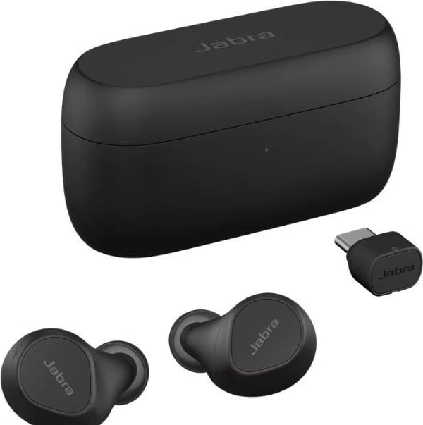 Kufje wireless Jabra Evolve2 Buds me USB-C, të zeza, me kuti karikimi