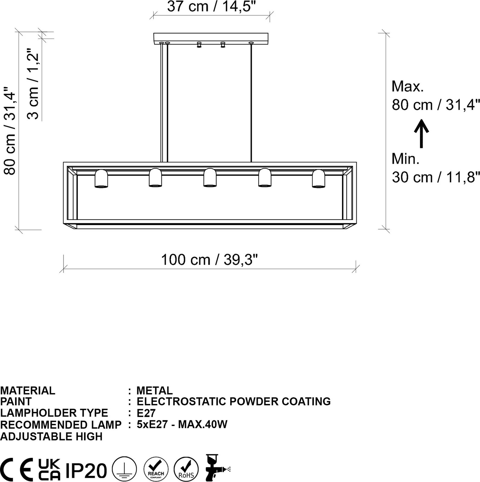 Llambadar Opviq, ngjyrë ari, Kafes - 13749