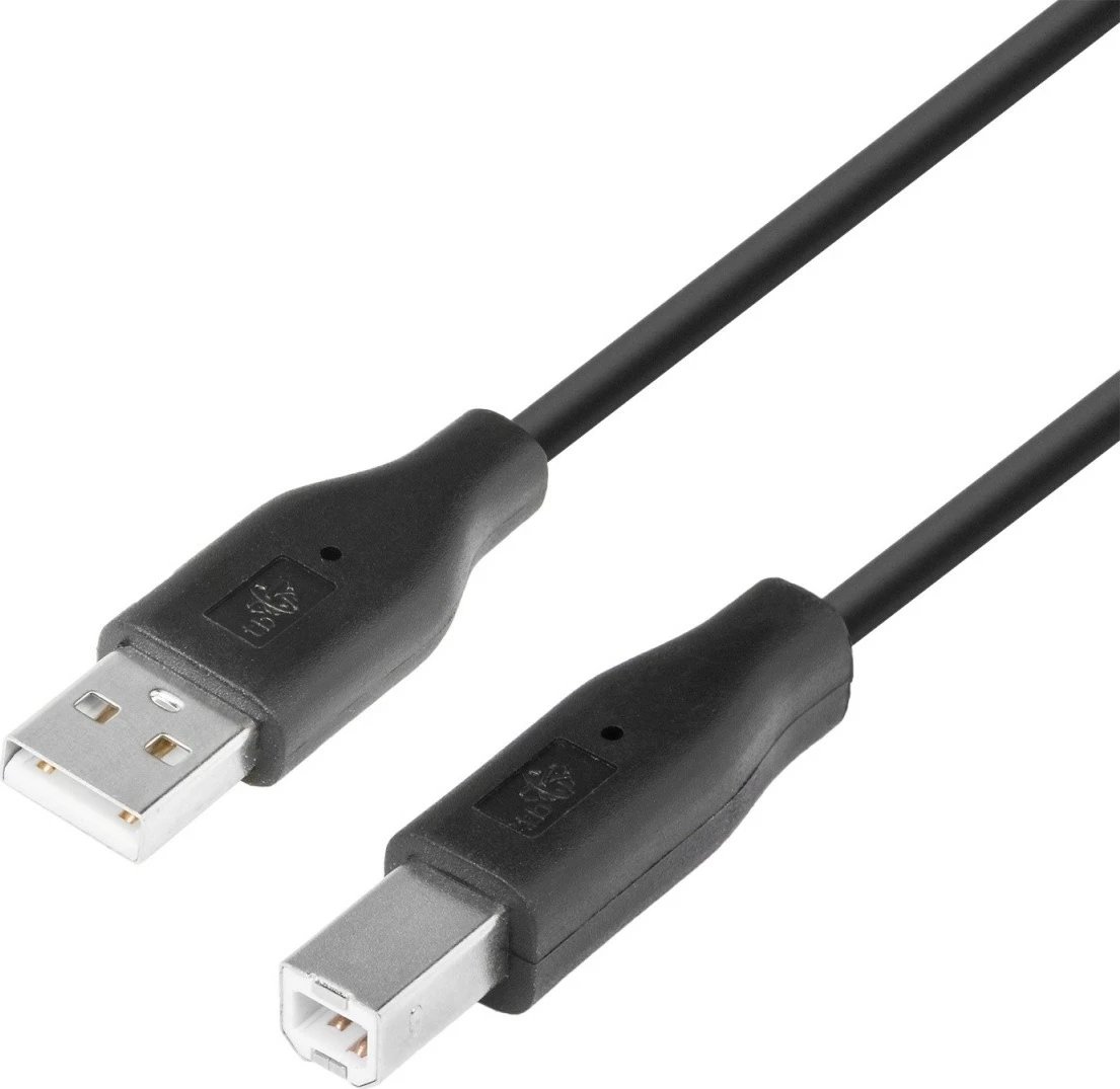 Kabllo USB TB AM-BM 1.8m, e zezë