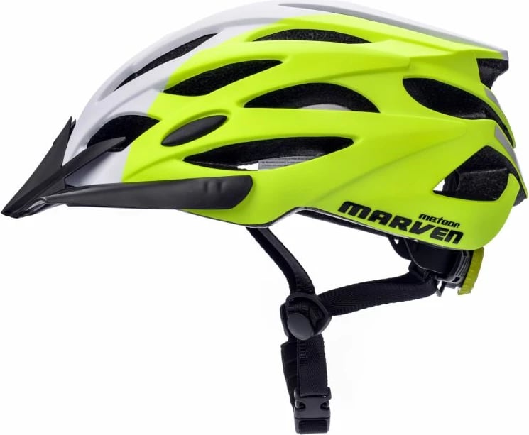 Helmetë për biçikletë Meteor Marven, të bardhë