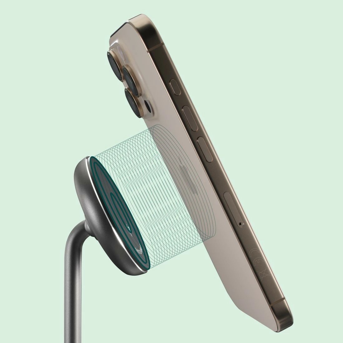 Karikues pa tela me magnet tavoline, Hama 201737, Qi2 Fast Charge 15W, mbajtës i rregullueshëm 0–65° me rrotullim 360°, 2x USB-C, i zi