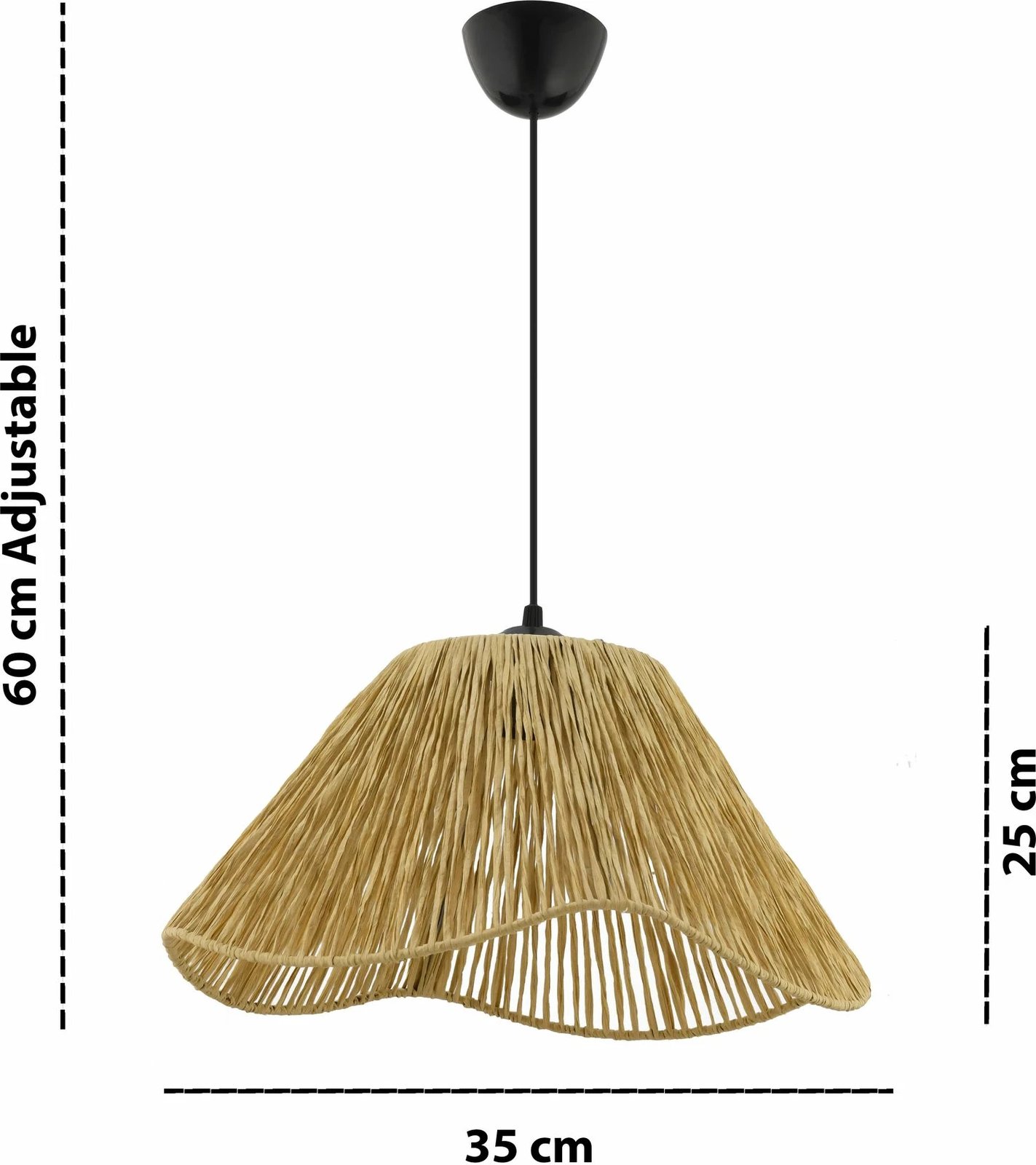 Llambë tavani Opviq, ngjyrë camel dhe e zezë, Sukne