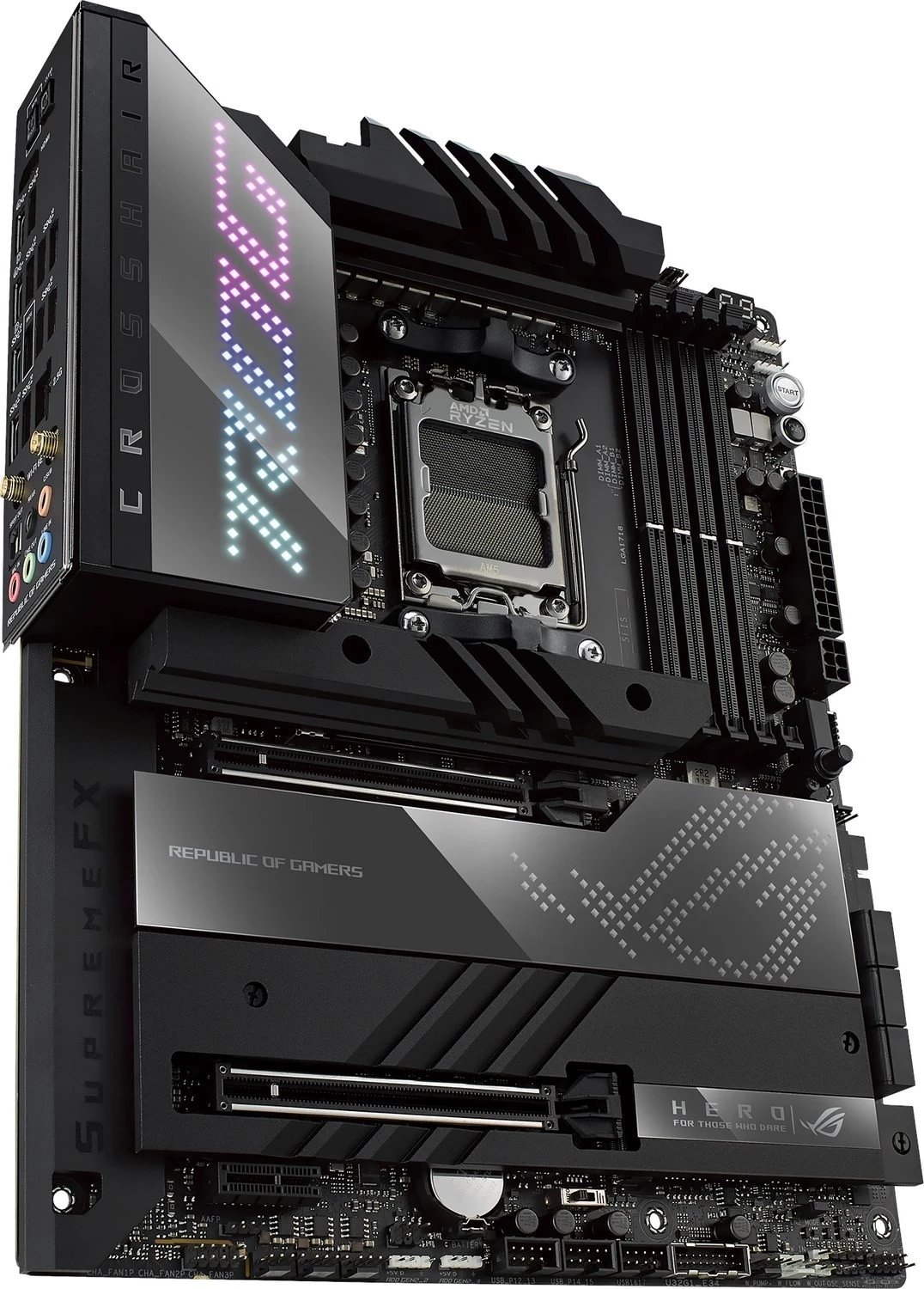 Pllakë amë Asus Rog Crosshair X670E Hero, DDR5, AMD X670 Pllakë amë Asus Rog Crosshair X670E Hero, DDR5, AMD X670
