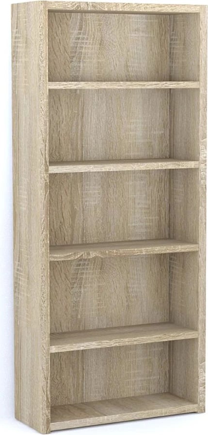 Raft librash Lines, 4 rafte, ngjyrë sonoma, 79x29x180