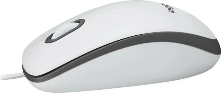 Maus, Logitech M100 (910-006764), USB me kabllo, e bardhë