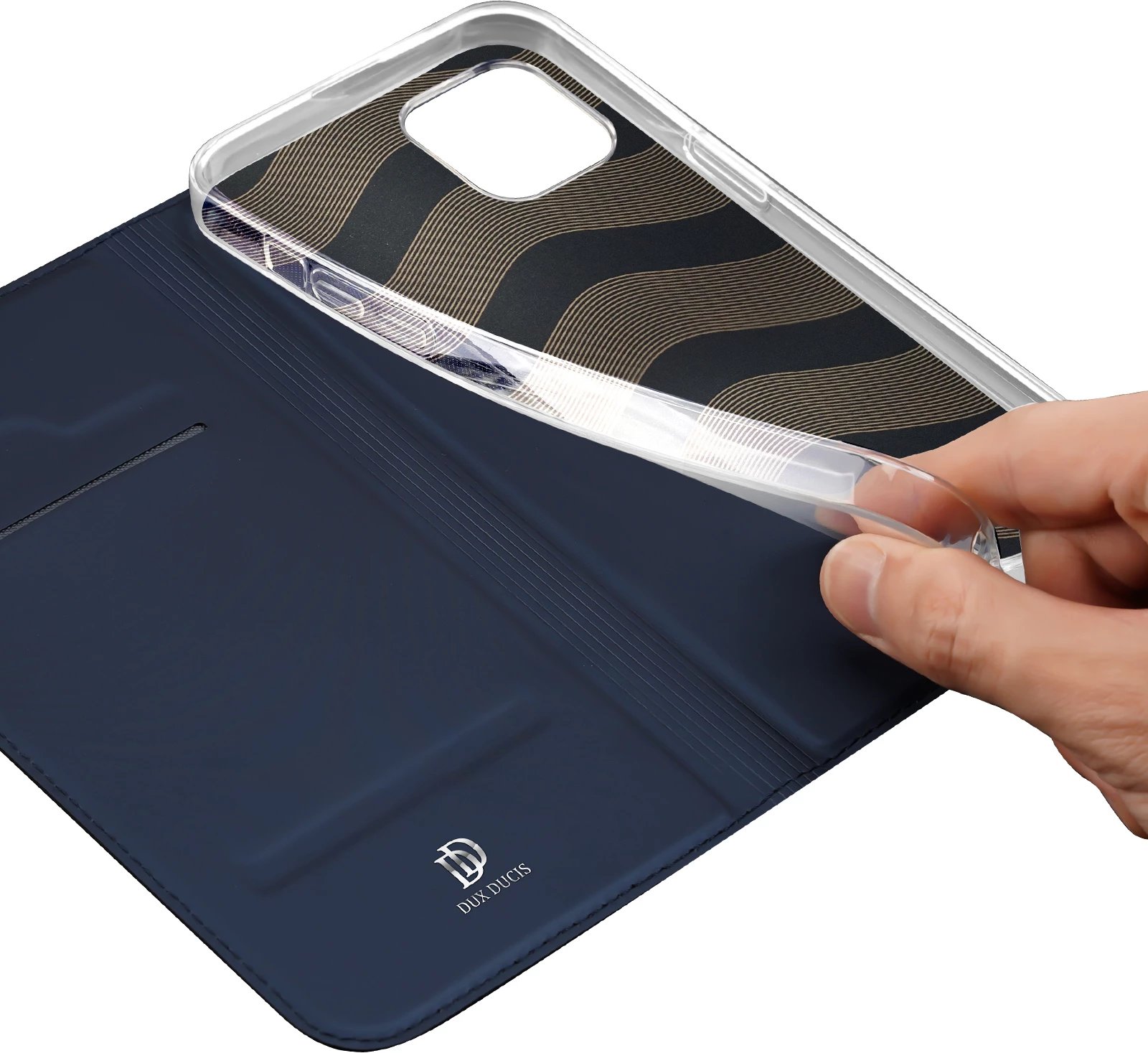 Mbështjellës Dux Ducis Skin Pro për iPhone 15 Plus, kaltër