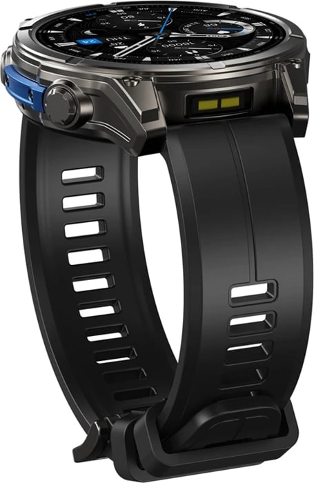 Smartwatch, Zeblaze, Vibe 8 Abyss, 1.43\" AMOLED Always-on, thirrje me Bluetooth, MIL-STD 810H, IP69K/5 ATM, 500 mAh, e zezë