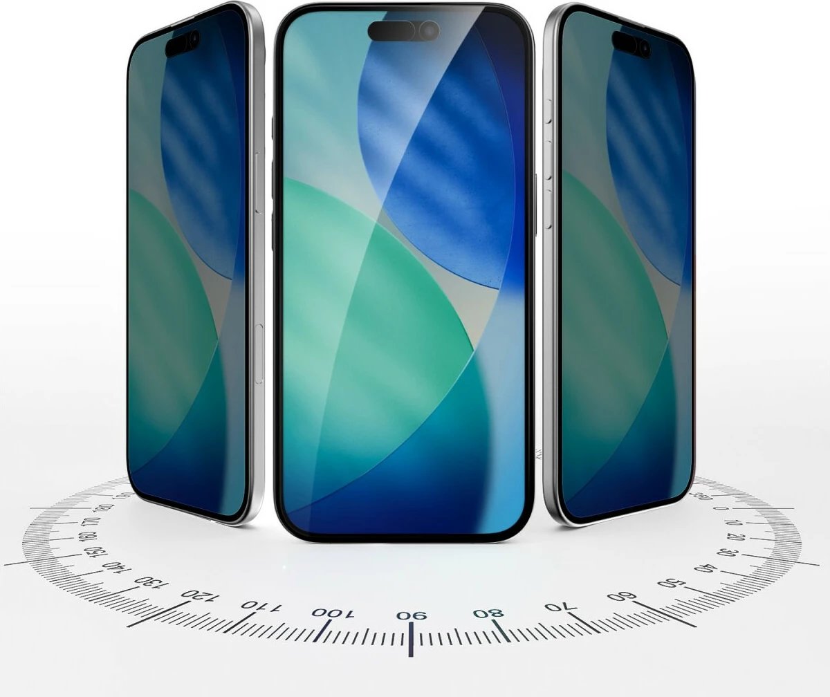 Mbrojtës ekrani privatësie 4smarts për iPhone 17 Air, xham i temperuar, 6.6 inç, transparent